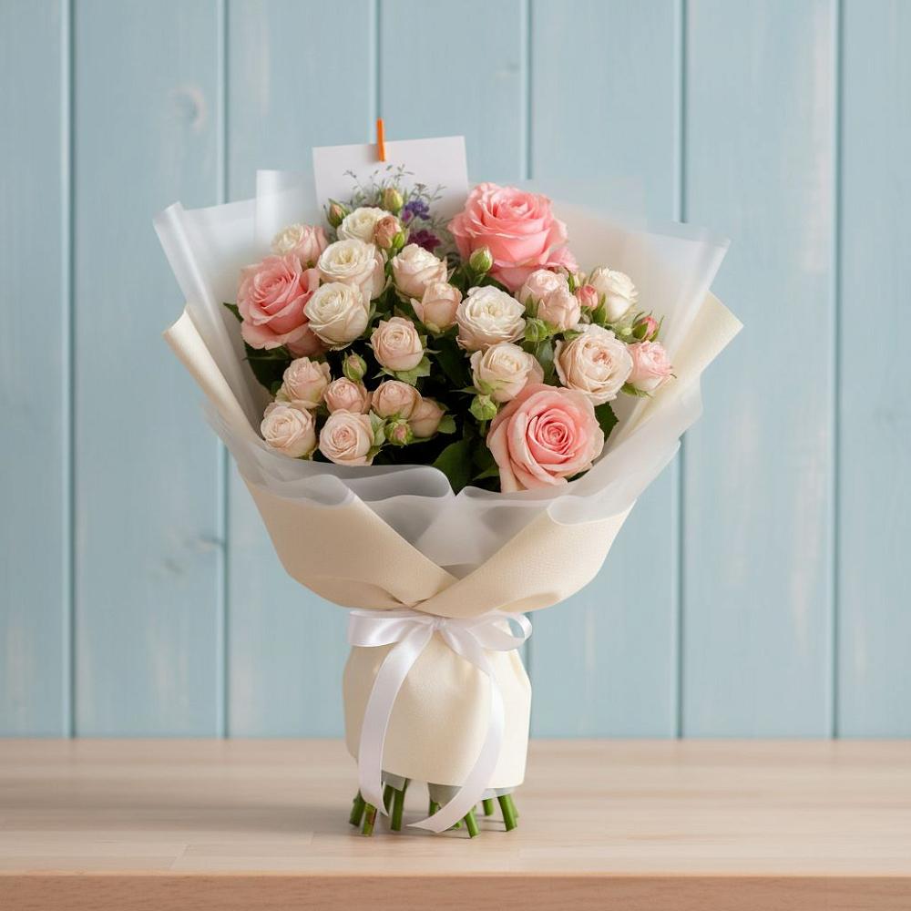 Букет цветов из: Розы в Боковской