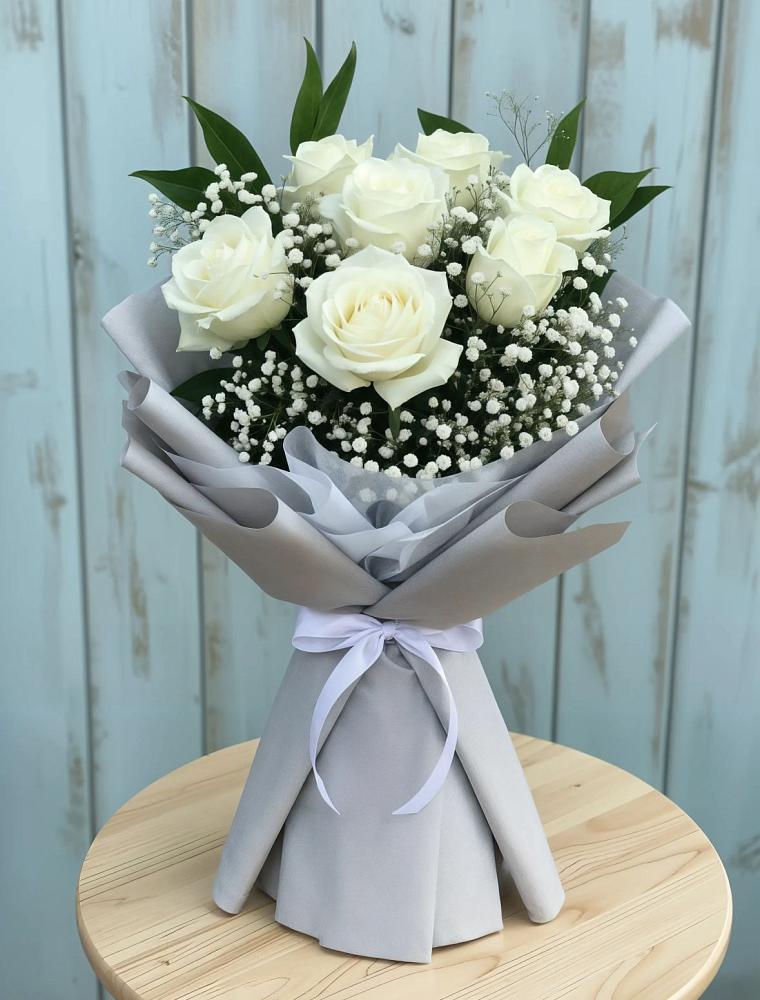 Букет цветов из: Розы в Боковской