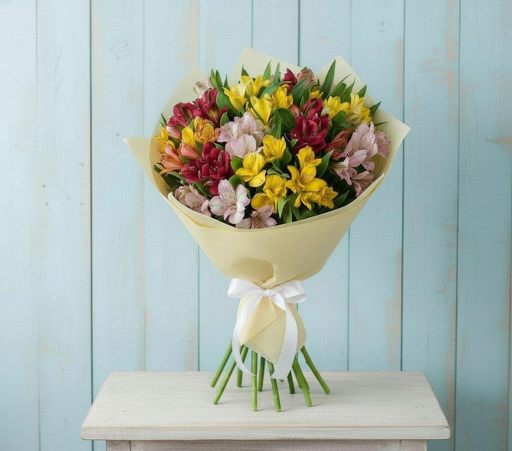 Букет цветов из: Альстромерии в Боковской