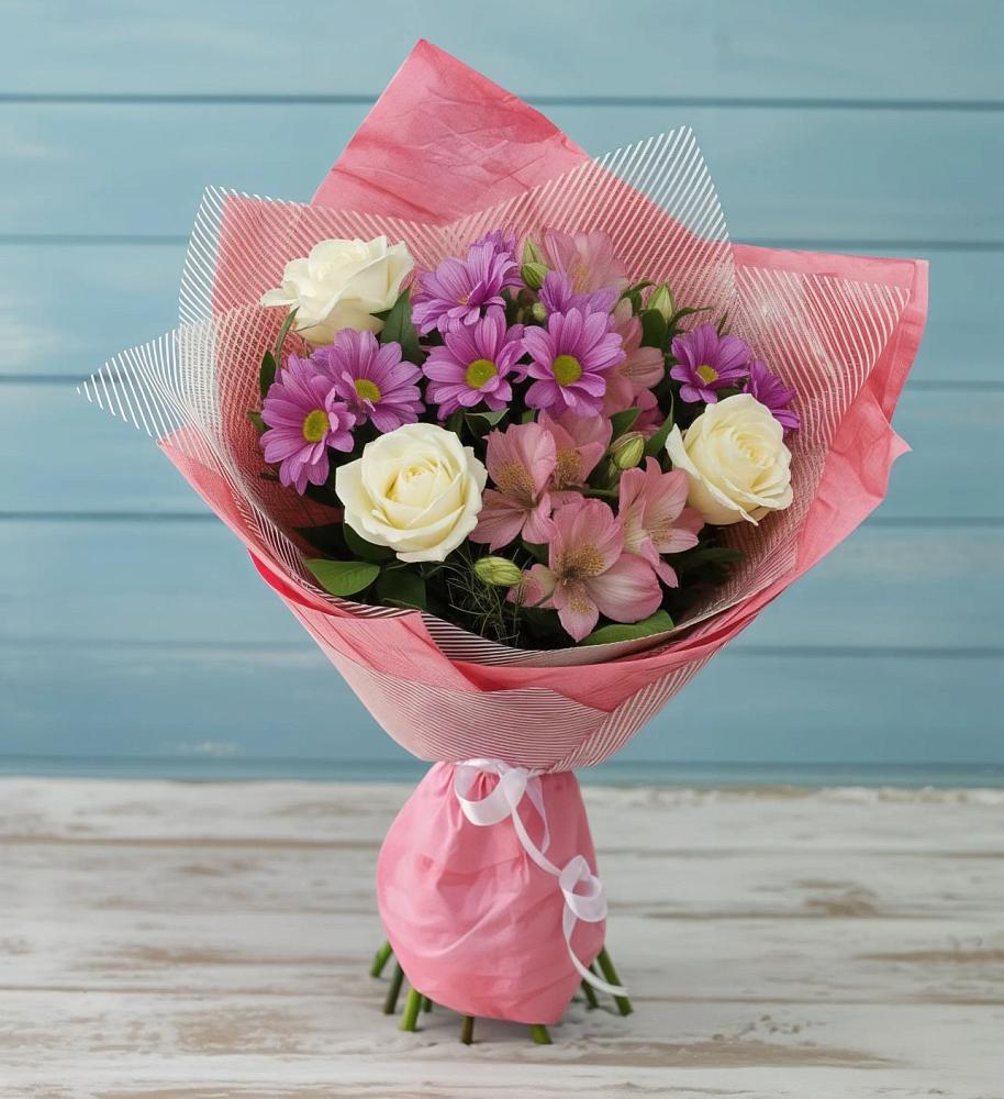 Букет цветов из: Герберы в Боковской