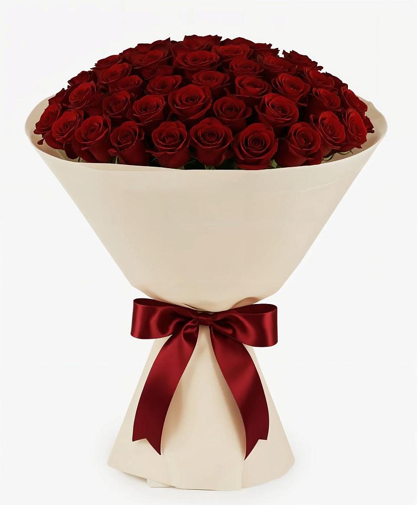 Букет 101 Бордовая роза Блэк Бакарра в Боковской