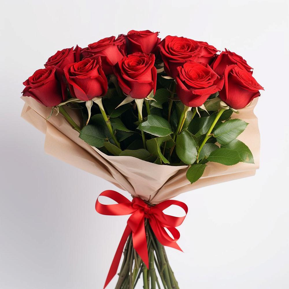 Букет 11 Красных роз Эдлесс Лав в Боковской